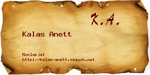 Kalas Anett névjegykártya